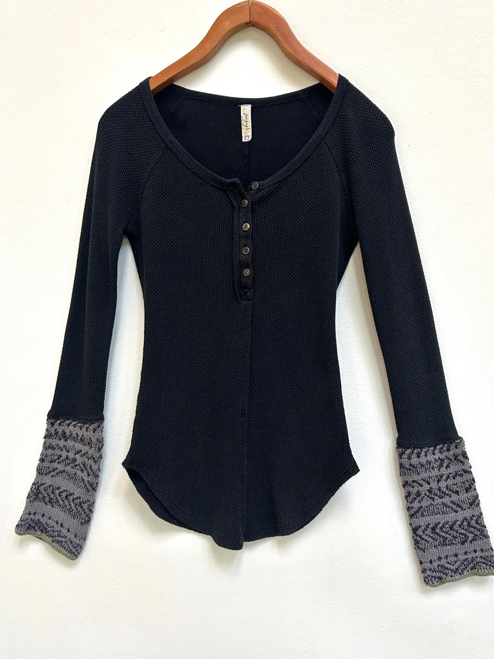 Free People Alpine Cuff Newbie Thermal, Size XS